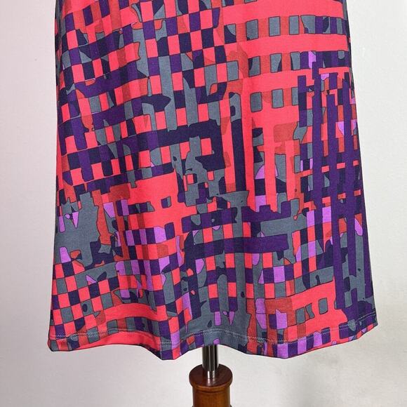 Krimson Klover Mini Dress Size Large Red Purple Tank Athletic Walking Athleisure - Picture 7 of 16